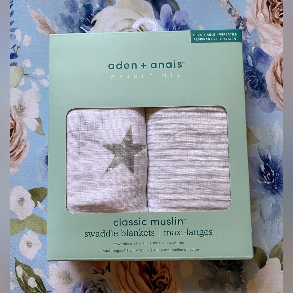 Aden + Anais Muslin swaddle blankets BNIB